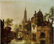 unknow artist European city landscape, street landsacpe, construction, frontstore, building and architecture. 121 oil painting reproduction